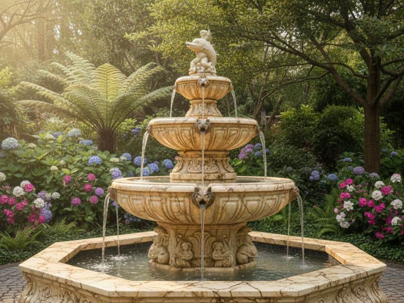 Đài phun nước bằng đá