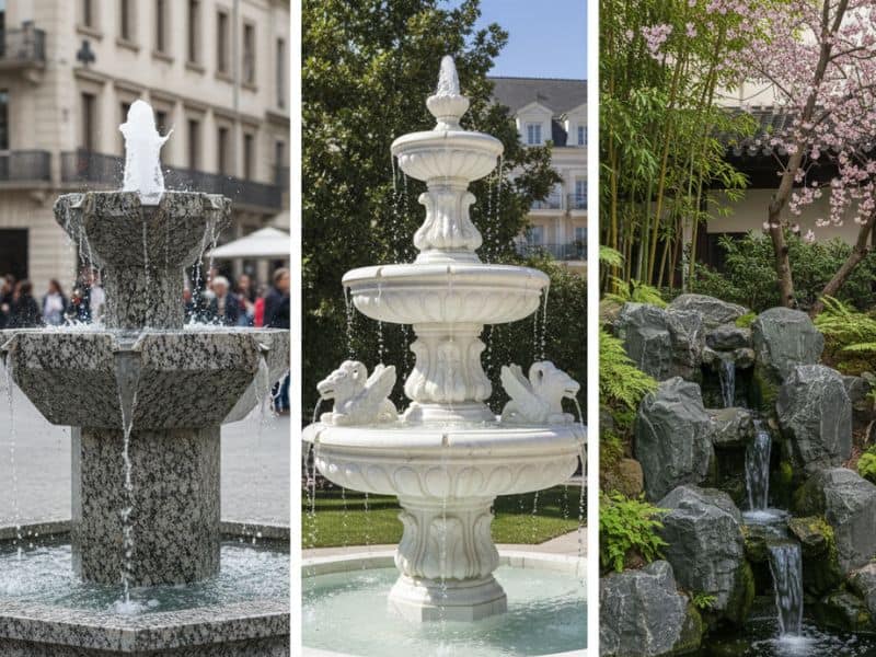 Đài phun nước bằng đá