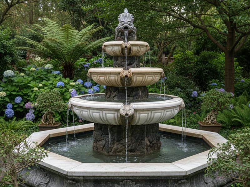 Đài phun nước bằng đá