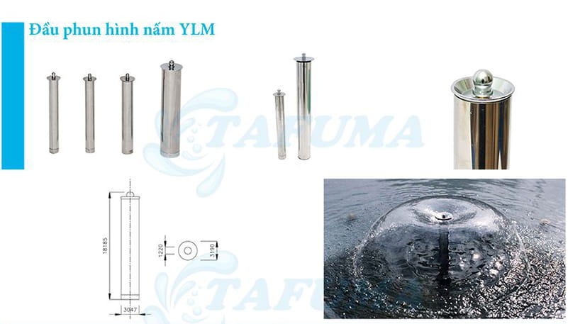 Đầu phun nước hình nấm YLM