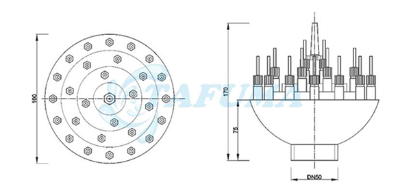 Đầu phun nước hoa ba tầng YAT