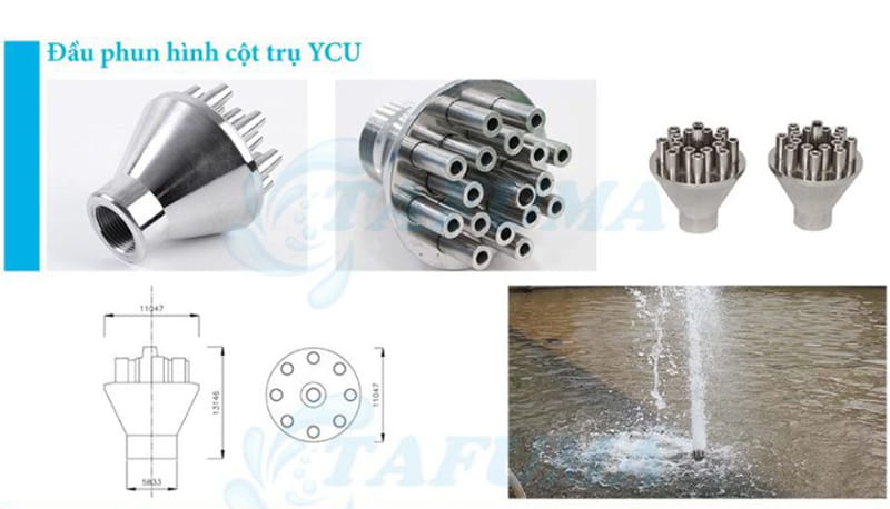 Đầu phun nước trụ cột YCU
