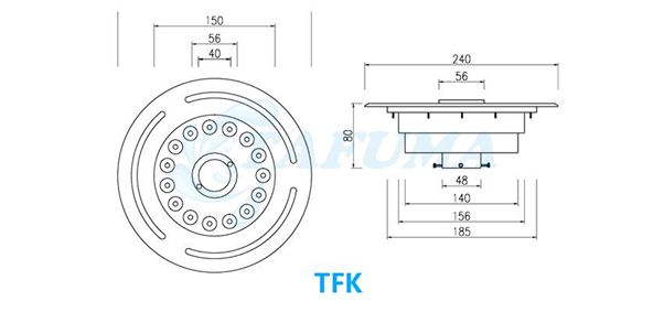 Đèn LED âm nước TFK