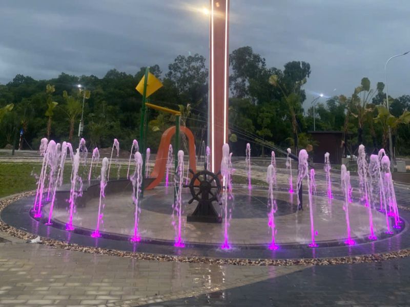 Tafuma Việt Nam thi công đài phun khu đô thị Đại Thắng, Phường Phổ Yên, Thái Nguyên