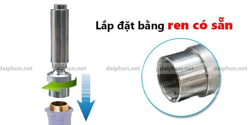 đầu phun Tafuma dạng cột nước mảnh tạo bọt