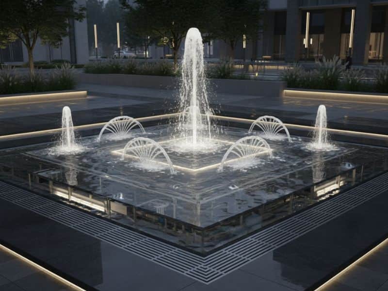 thiết kế đài phun nước