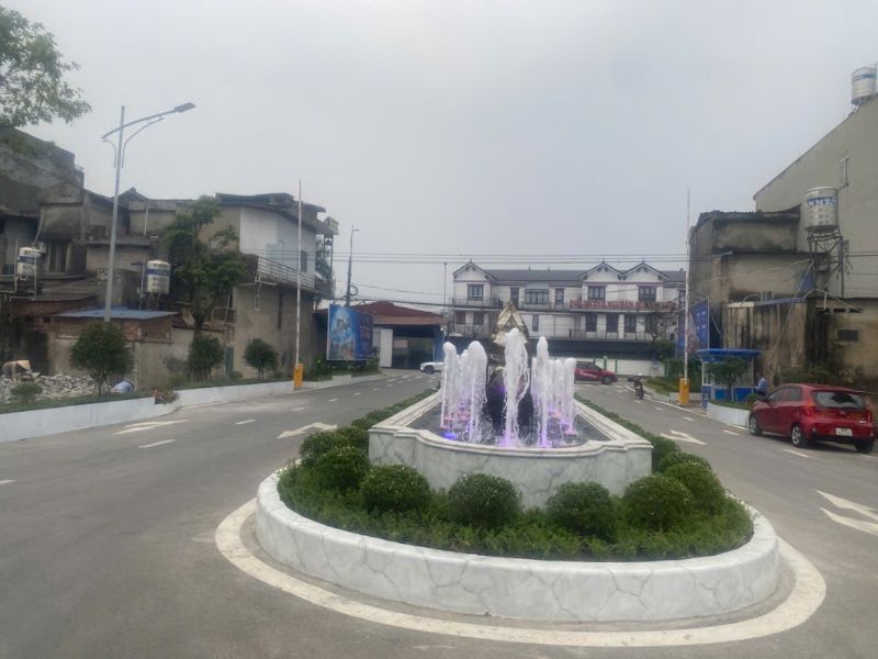 Tafuma Việt Nam thi công đài phun nước tại Khu đô thị Thanh Hà, Hà Nội