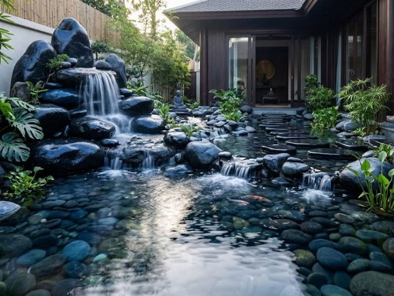 phong thủy hòn non bộ sân vườn