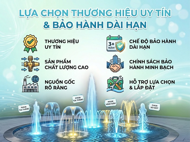 Dấu hiệu thiết bị đài phun nước cần thay thế