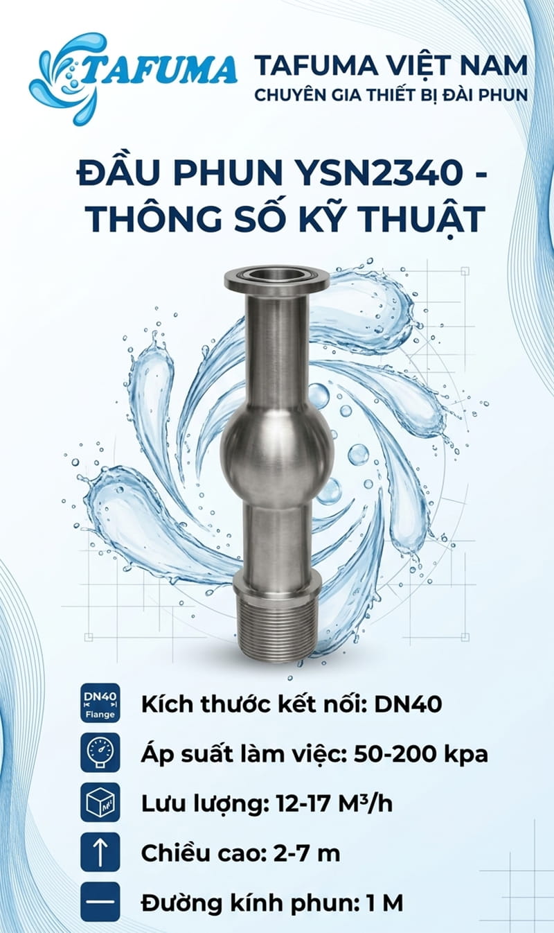 Đầu phun YSN2340