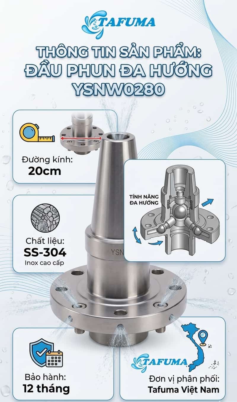 Đầu phun đa hướng YSNW0280