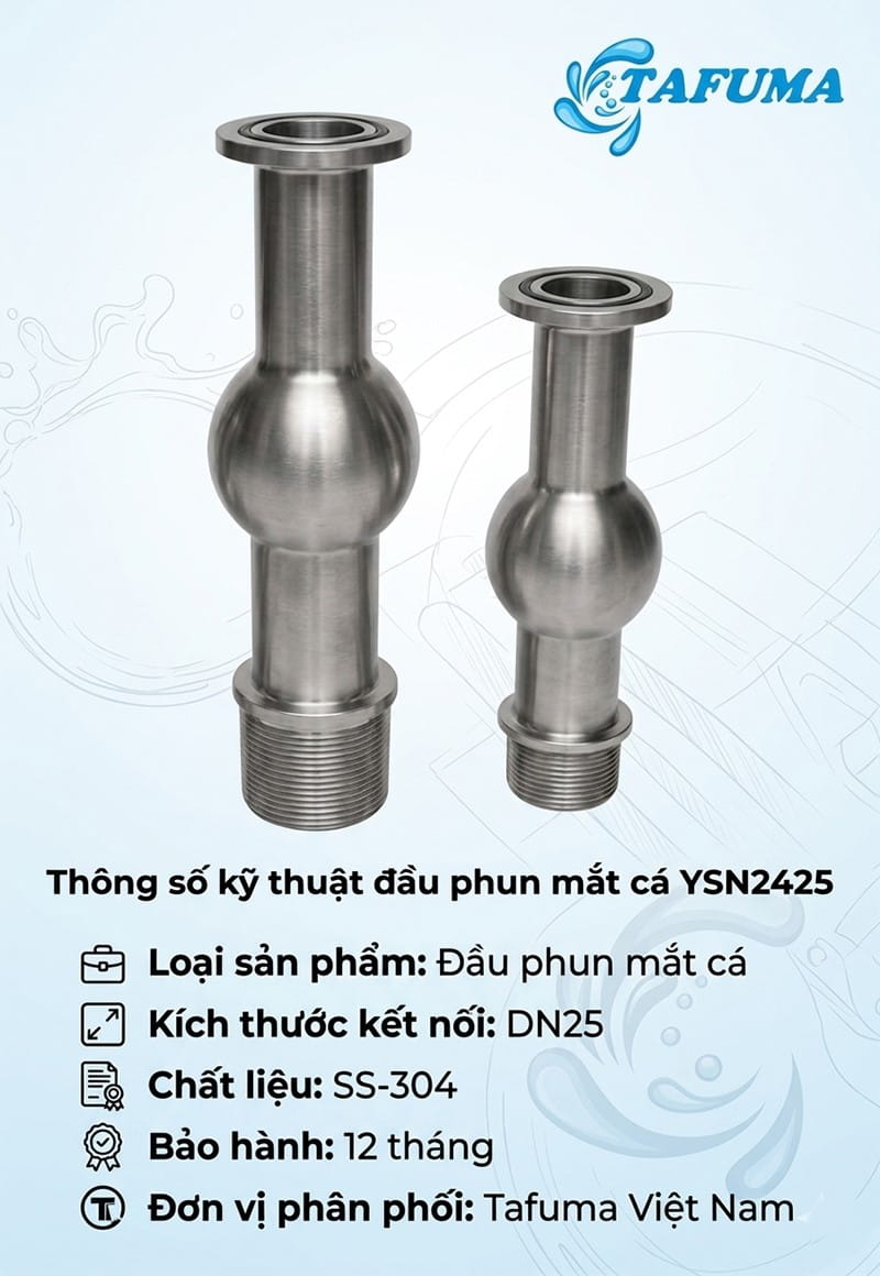 Đầu phun mắt cá YSN2425
