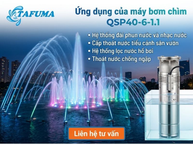 Máy bơm chìm QSP40-6-1.1
