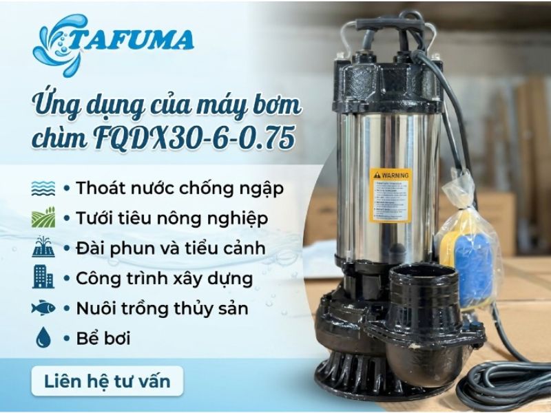 máy bơm chìm FQDX30-6-0.75