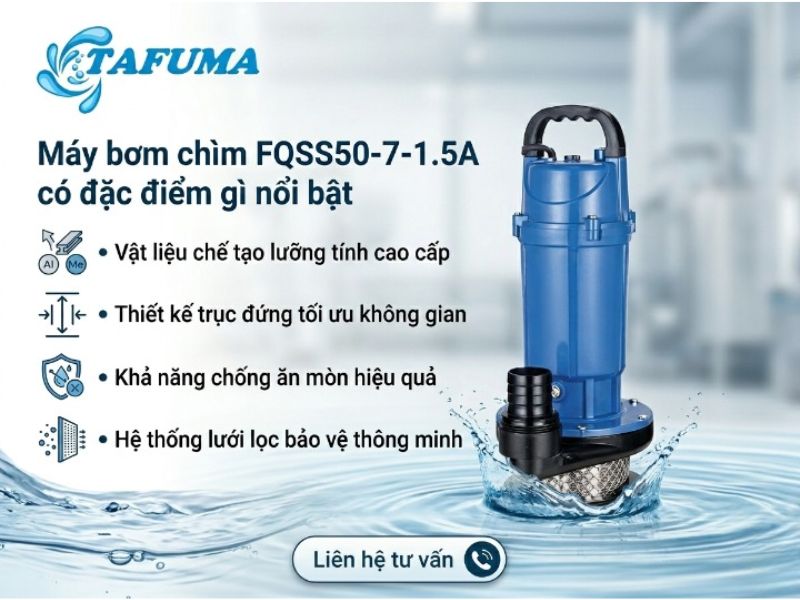 máy bơm chìm FQSS50-7-1.5A