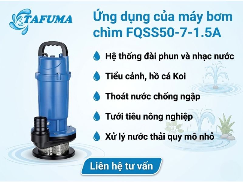 máy bơm chìm FQSS50-7-1.5A