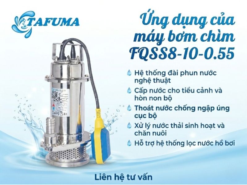 máy bơm chìm FQSS8-10-0.55