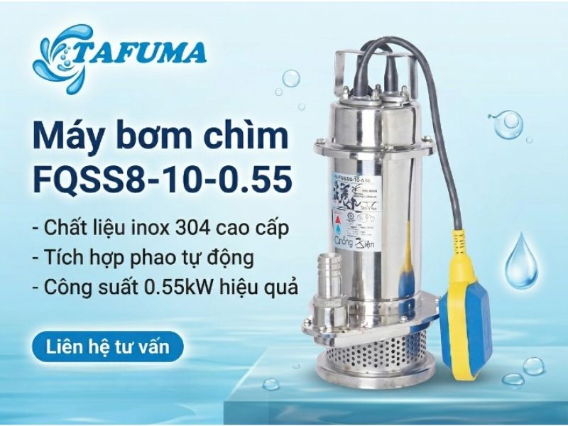 máy bơm chìm FQSS8-10-0.55