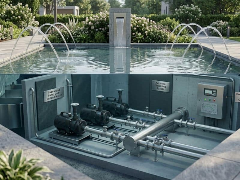 Thiết bị đài phun nước có gây ồn không