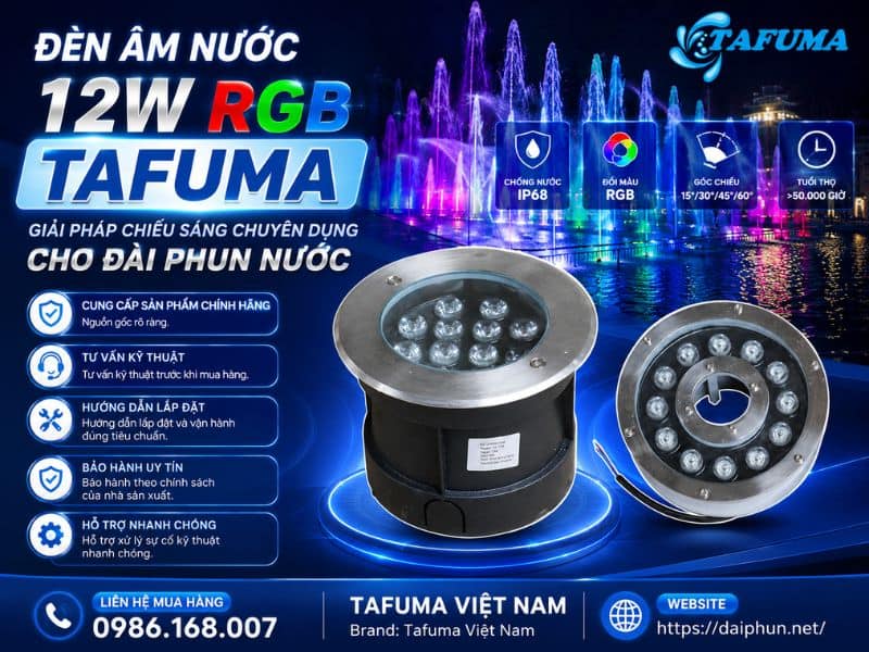 đèn âm nước 12w