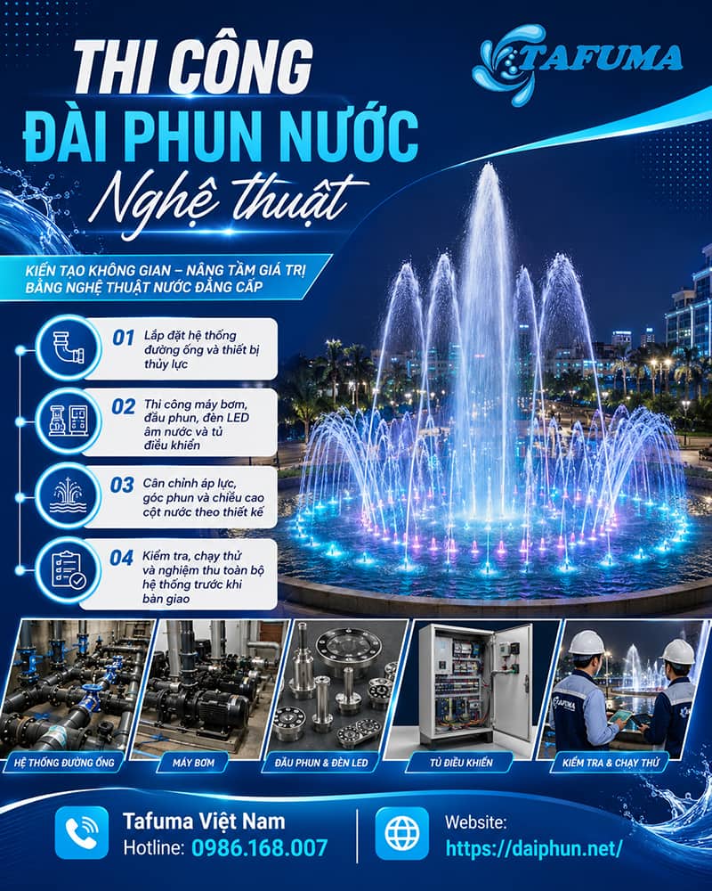 Công ty lắp đặt đài phun nước