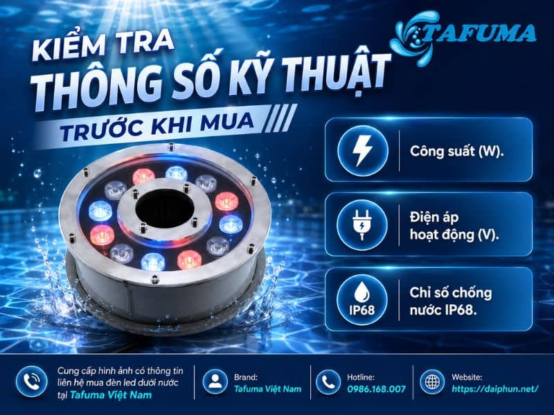 Đèn LED dưới nước có tốn điện không?