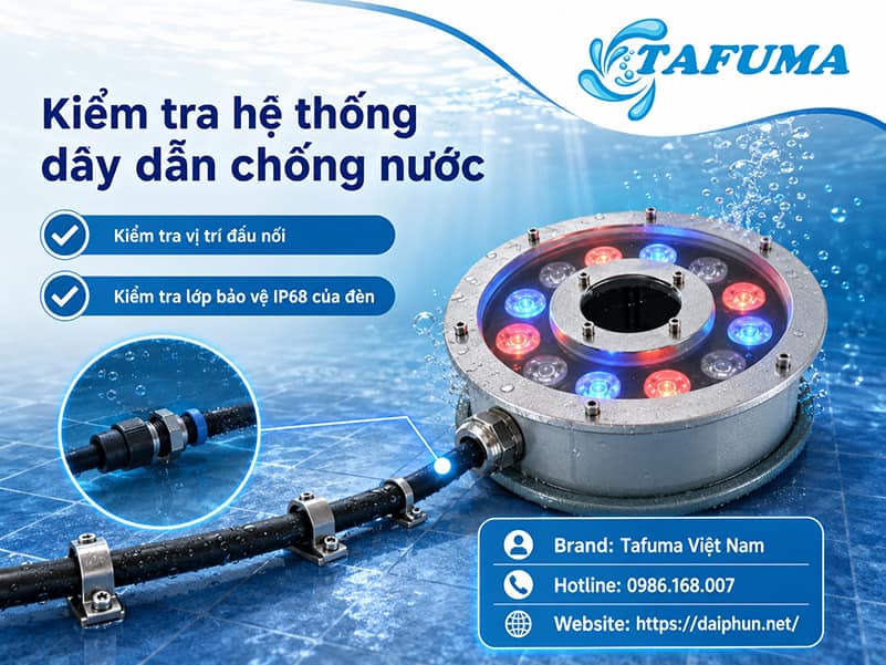 Đèn led dưới nước bị nhấp nháy có nguy hiểm không