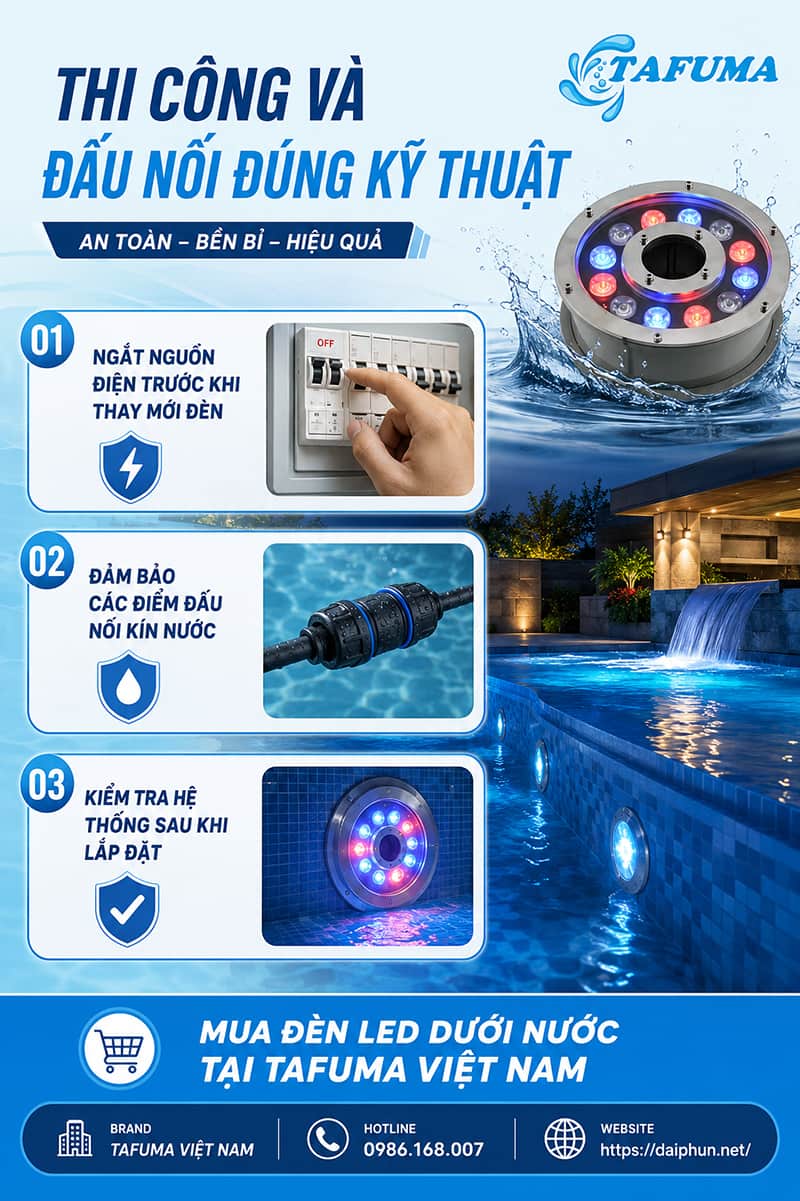 Khi nào nên thay mới đèn LED dưới nước?