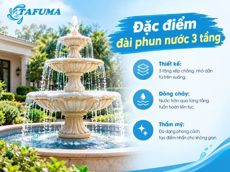 Đài phun nước 3 tầng