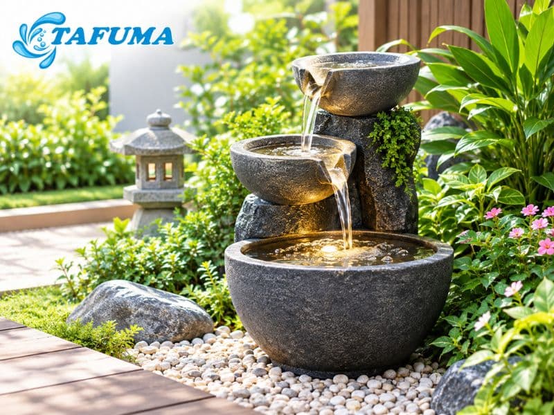 Mẫu đài phun nước sân vườn