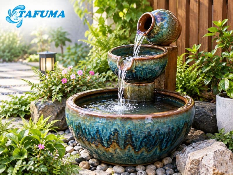 Mẫu đài phun nước sân vườn